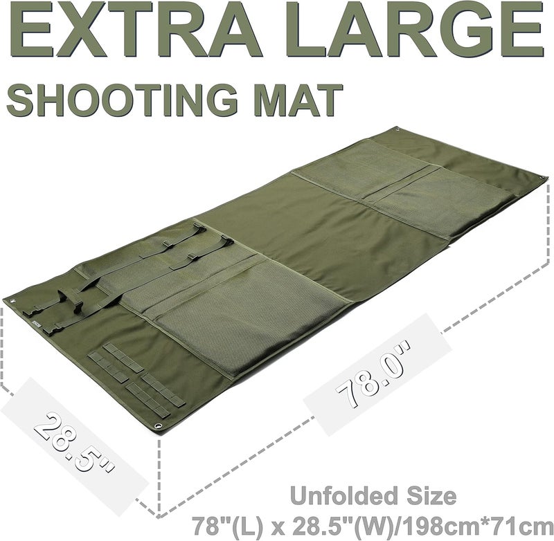 Deyace Shooting Mats Prone Padded, Extra Large Portable Roll Up Shooting Padded Mat for Range Shooting and Hunting - Image 2